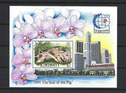 Kiribati 1995 Year Of The Pig S/S Y.T. BF 18 ** - Kiribati (1979-...)