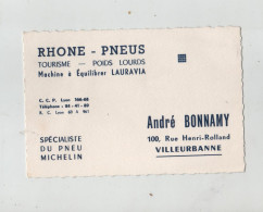 Rhône Pneus Lauravia Bonnamy Rue Henri Rolland Villeurbanne Pneu Michelin - Visiting Cards