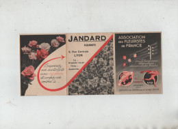 Association Des Fleuristes De France Jandard Rue Centrale Lyon Fleurop FTD Réception Transmission Livraison - Visiting Cards