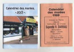 40 - VIEUX BOUCAU - 30 Petits Livrets Calendriers Des Marées De 1989 à 2017 Complets - Darriau à Vieux Boucau - - Pesca