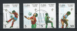 CUBA -  ITALIA '90  N°Yt 3001/3005 Obli. - Usati