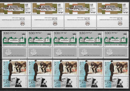 TIMBRE STAMP ZEGEL ISRAEL PETIT LOT TOUS  XX    4 X 590 5 X 637 5 X 261 - Unused Stamps (with Tabs)