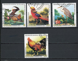 CUBA -  OISEAUX  N°Yt 3912/3915 Obli. - Gebraucht