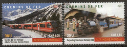 ONU Genève 2021 - Unesco - Patrimoine Mondial "Waterways, Railways And Bridges" Détachés De Feuille ** - Unused Stamps