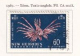 NOUVELLES HEBRIDES Dispersion D'une Collection Oblitéré Et Mlh   1967 Poisson - Used Stamps