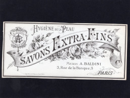 Etiquette Savon - Hygiène De La Peau - SAVONS EXTRA FINS - Maison A. BALDINI  PARIS - Labels