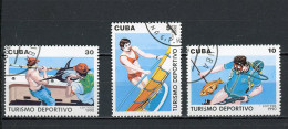 CUBA -  TOURISME  N°Yt 3040+3041+3042 Obli. - Usati