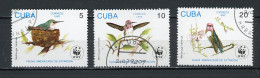 CUBA -  OISEAUX  N°Yt 3224+3225+3226 Obli. - Usati