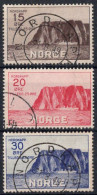 NORVEGE Timbres-poste N°151 à 153 Oblitérés TB Cote : 130.00€ - Usados