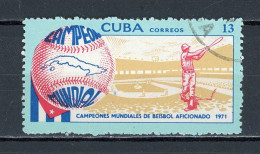 CUBA -  BASE-BALL  N°Yt 1534 Obli. - Gebraucht