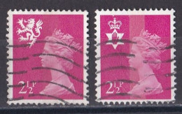 Grande Bretagne - 1971 - 1980 -  Elisabeth II -  Y&T N ° 624  Et  625  Oblitéré - Oblitérés