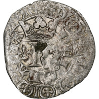 France, Charles V, Blanc Au K, 1365-1380, Billon, TTB+, Duplessy:363 - 1364-1380 Charles V The Wise