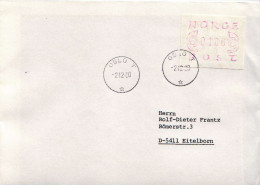 Postal History: Norway R Cover With Automat Stamp - Timbres De Distributeurs [ATM]