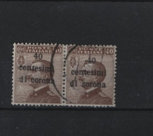 Italien Michel Cat.No.  Dalmatien Used 7 Pair Shifted Overprints - Dalmatia