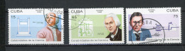 CUBA -  CÉLÉBRITÉS  N°Yt 3511+3512+3513 Obli. - Oblitérés