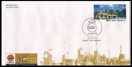 India 2009 Indian Oil, Refinery, Energy For Automobile, Motorbike, Motorcycle, Factory, FDC Cover (**) Inde Indien - Brieven En Documenten