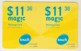 LEBANON - Magic (Half Size X2) , MTC Touch Recharge Card 11.36$, Exp.date 04/11/18, Used - Lebanon