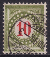 Schweiz: Portomarke SBK-Nr. 18EIIN (Rahmen Hellolivgrün, Wertziffer Karminrot, Type II, 1894-1896) - Taxe