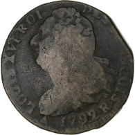 France, Louis XVI, 2 Sols François, 1792/1 / AN 4, Orléans, Triangle, Métal - Andere & Zonder Classificatie