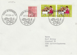 Zwitserland 1984, Letter Sent To Alfter-Impekoven, Germany, Spec. Stamped Maienfeld, Heidis Heimat - Covers & Documents