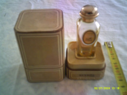 Coffret En Velour Miniature Vintage ( 1961 ) Parfum -  Hermes - Caleche - 15 Ml Vide - Miniatures Femmes (avec Boite)