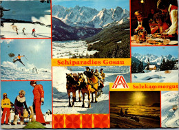 48736 - Oberösterreich - Gosau , Wintersportort Im Gosautal , Mehrbildkarte - Gelaufen 1984 - Gmunden