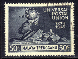 Trengganu Malaya 1949 KGV1 50ct UPU Postal Union Used SG 66 ( K520 ) - Trengganu