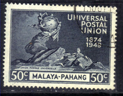 Pehang Malaya 1949 KGV1 50ct UPU Postal Union Used SG 52 ( E1462 ) - Pahang