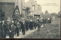 Aulnois Quevy Fete De L'assomption La Procession - Quévy