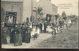 Aulnois Quevy Fete De L'assomption La Procession - Quévy