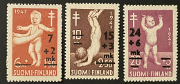 FINLAND  - MH* - 1948 - # 338/340 - Nuevos