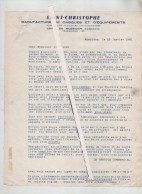 Saint Christophe Mussidan Manufacture De Casques Et équipements 1961 - Advertising