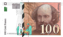 FRANCE 100F CEZANNE BILLET ÉMIS EN 1998 TRES BEL ETAT VOIR 2 SCANS - 100 F 1997-1998 ''Cézanne''