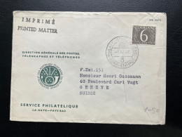 ENVELOPPE PAYS BAS NEDERLAND / GRAVENHAGE POUR GENEVE 1957 - Storia Postale