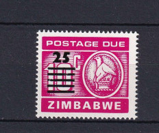 169 ZIMBABWE 1990 - Y&T Taxe 11 - Oiseau - Neuf ** (MNH) Sans Charniere - Zimbabwe (1980-...)