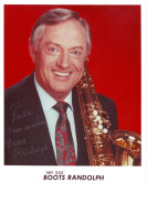 Boots Randolph (20x25 Cm)  Original Dedicated Photo - Singers & Musicians