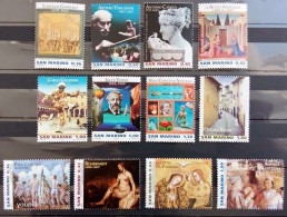San Marino 2005-2007, Paintings, MNH Stamps Set - Nuevos