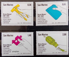 San Marino 2007, 100th Birth Anniversary Of Bruno Munari, MNH Stamps Set - Nuevos