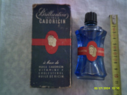 Joli Flacon Ancien - Cadoricin - Brillantine - Flacon Double Azuré-- Pleine - Boite Abimée - Mignon Di Profumo (con Box)