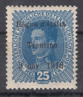 Italy Trento, Trentino Alto Adige 1918 Sassone#8 Mint Never Hinged - Trentin