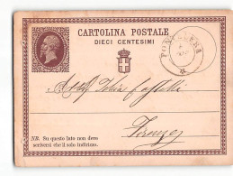 16298  CARTOLINA POSTALE 10 CENT. PONTEDERA X FIRENZE - 1876 - Ganzsachen