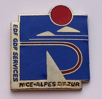 GA16 Pin's EDF GDF SERVICES NICE Alpes D'Azur Achat Immédiat - EDF GDF