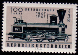 154 Austria 1967 Locomotive Col Brenner Pass MNH ** Neuf SC (AUT-230b) - Other & Unclassified