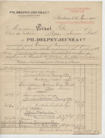 Bordeaux,2 Docs, Delpey Jeune,  Chais, Cave à Vin, Vente à Poiret, Rue, Somme, 1905 Et 1907 - Invoices