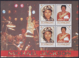 F-EX48746 ST VINCENT MNH 1985 SINGER POP MICHAEL JACKSON.  - Zangers