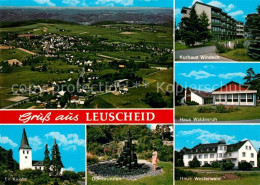 73121680 Leuscheid Haus Waldesruh Kurhaus Windeck Haus Westerwald Kirche Panoram - Windeck