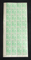 TUNISIE - 1945-49 - N°YT. 281A - Halfaouine 2f Vert-jaune - Bloc De 32 Bord De Feuille - Neuf Luxe** / MNH - Ungebraucht