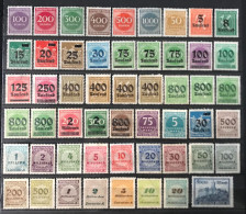 Lot De 53 Timbres Allemagne 1923 - 1922-1923 Local Issues