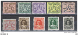 VATICANO:  1929  CONCILIAZIONE  -  INSIEME  10  VAL. S.G. -  SASS. 1//13 - Used Stamps