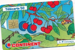 Télécarte France (03/98) Continent -Le Printemps  (visuel, Puce,  état, Unités, Etc Voir Scan) + Port - Non Classés